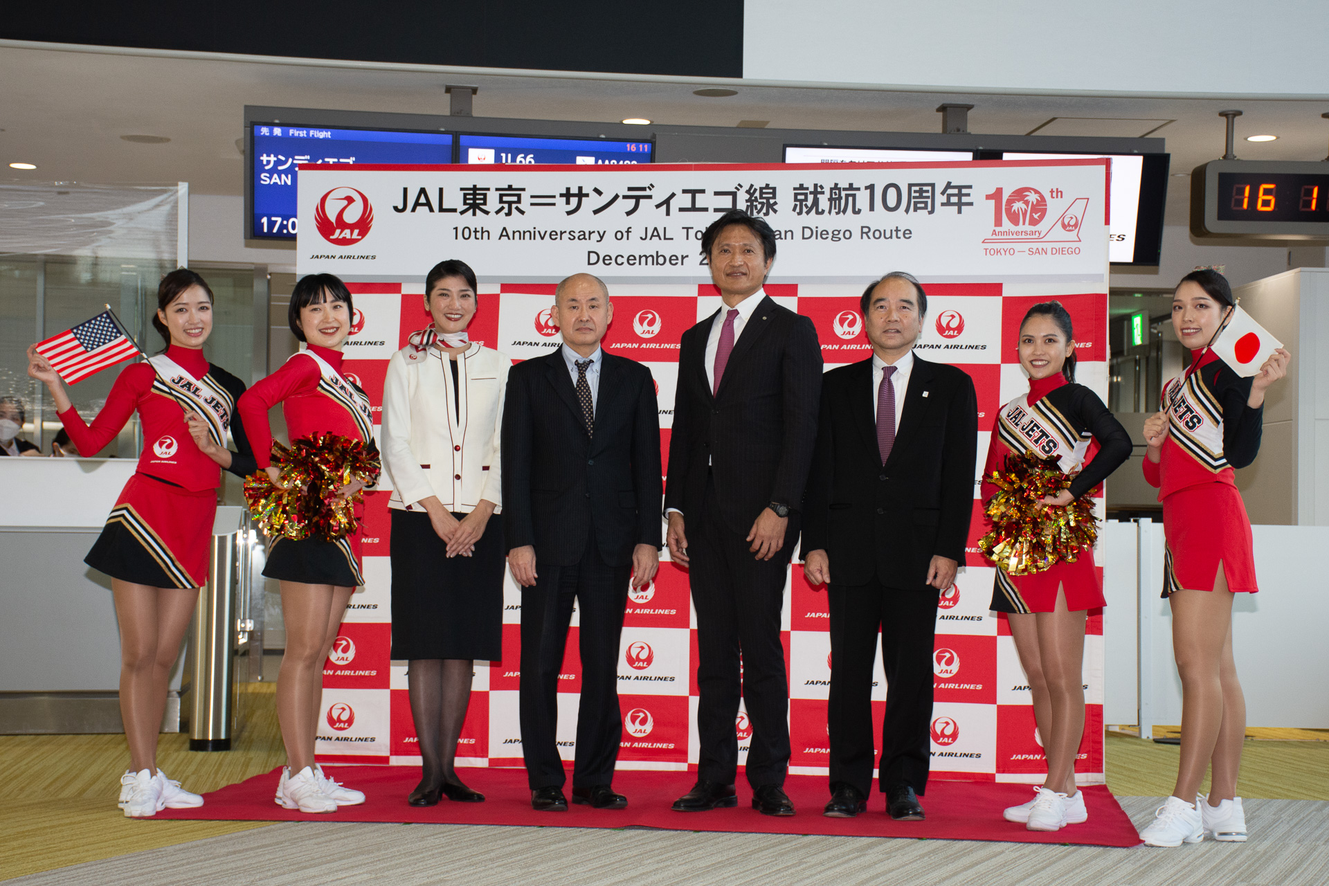 JALの成田～サンディエゴ線が就航10周年を迎えた