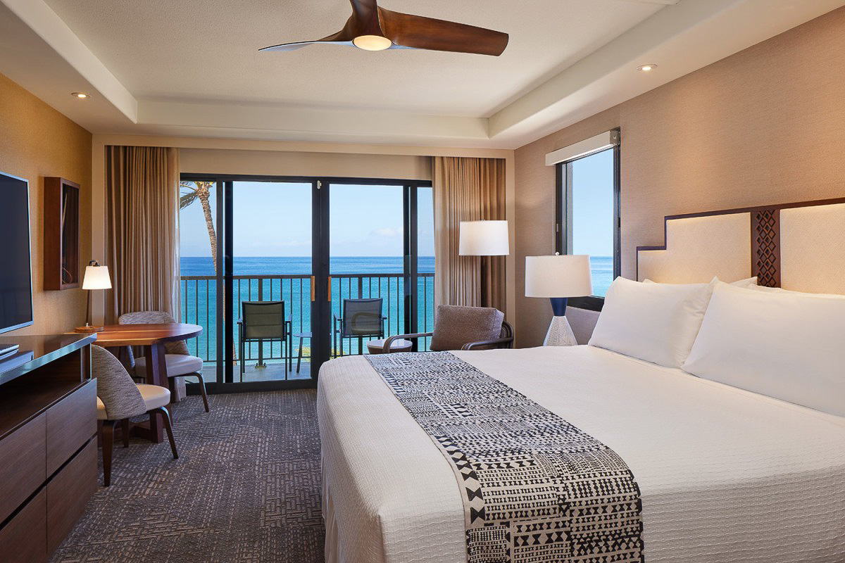 カアナパリビーチに面したパパク南ウィングのプレミアムオーシャンフロント（53.6m<span class="em sup">2</span>）