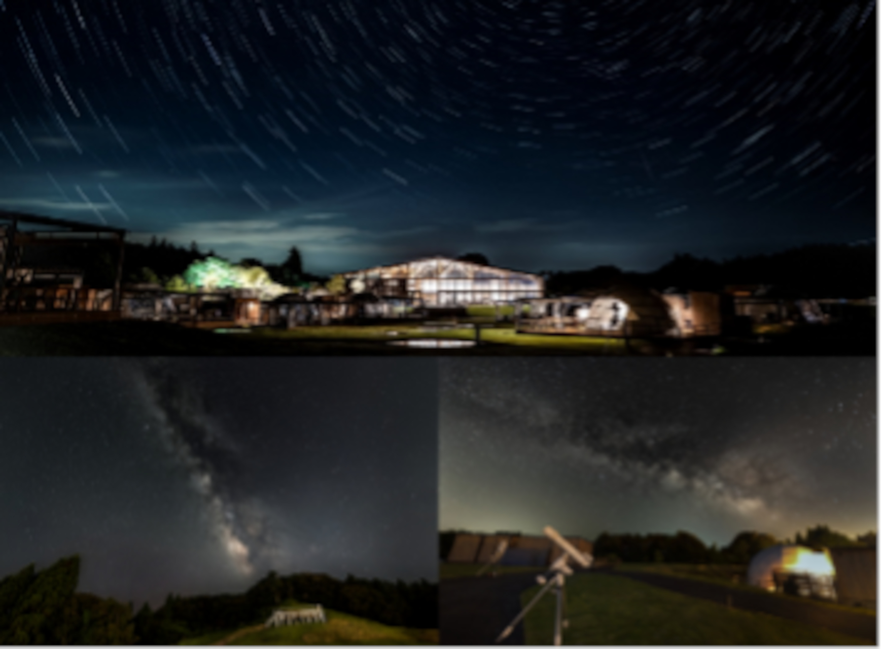 南東方向を海に囲まれ、灯かりが少ないことから満天の星を鮮明に見られるといういすみ市。広々とした中庭付きで、キャンプファイヤーなども楽しめる