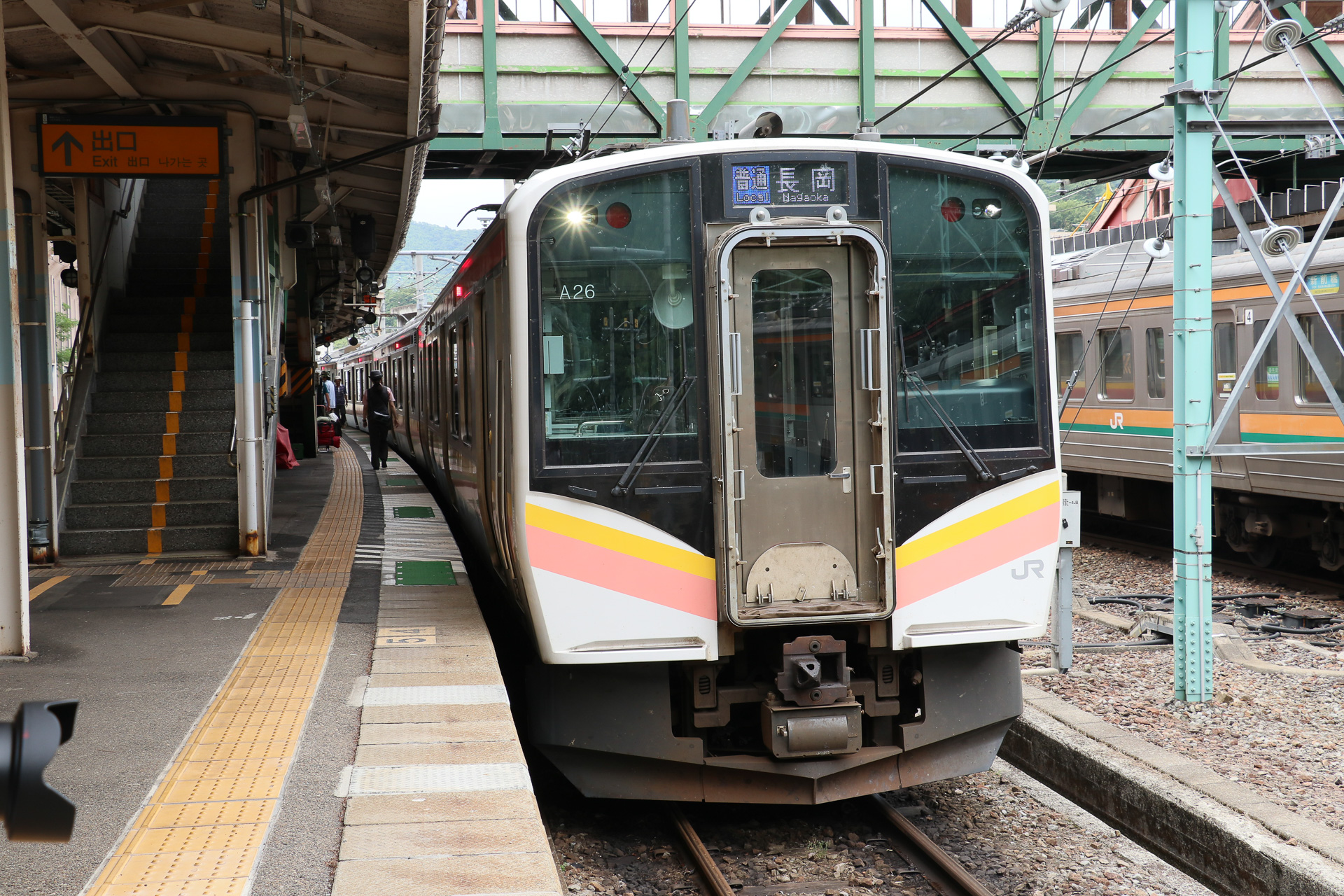 水上駅で長岡行きに乗り換えたときの撮影。ここから長岡方面に向かう普通列車は、1日に5本、臨時延長があっても6本だけ