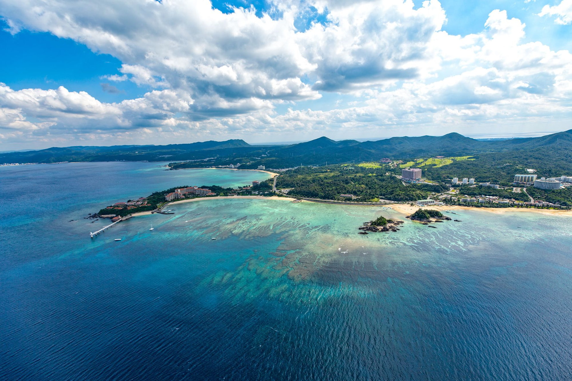 美ら海・瀬底島コースのフライトマップ