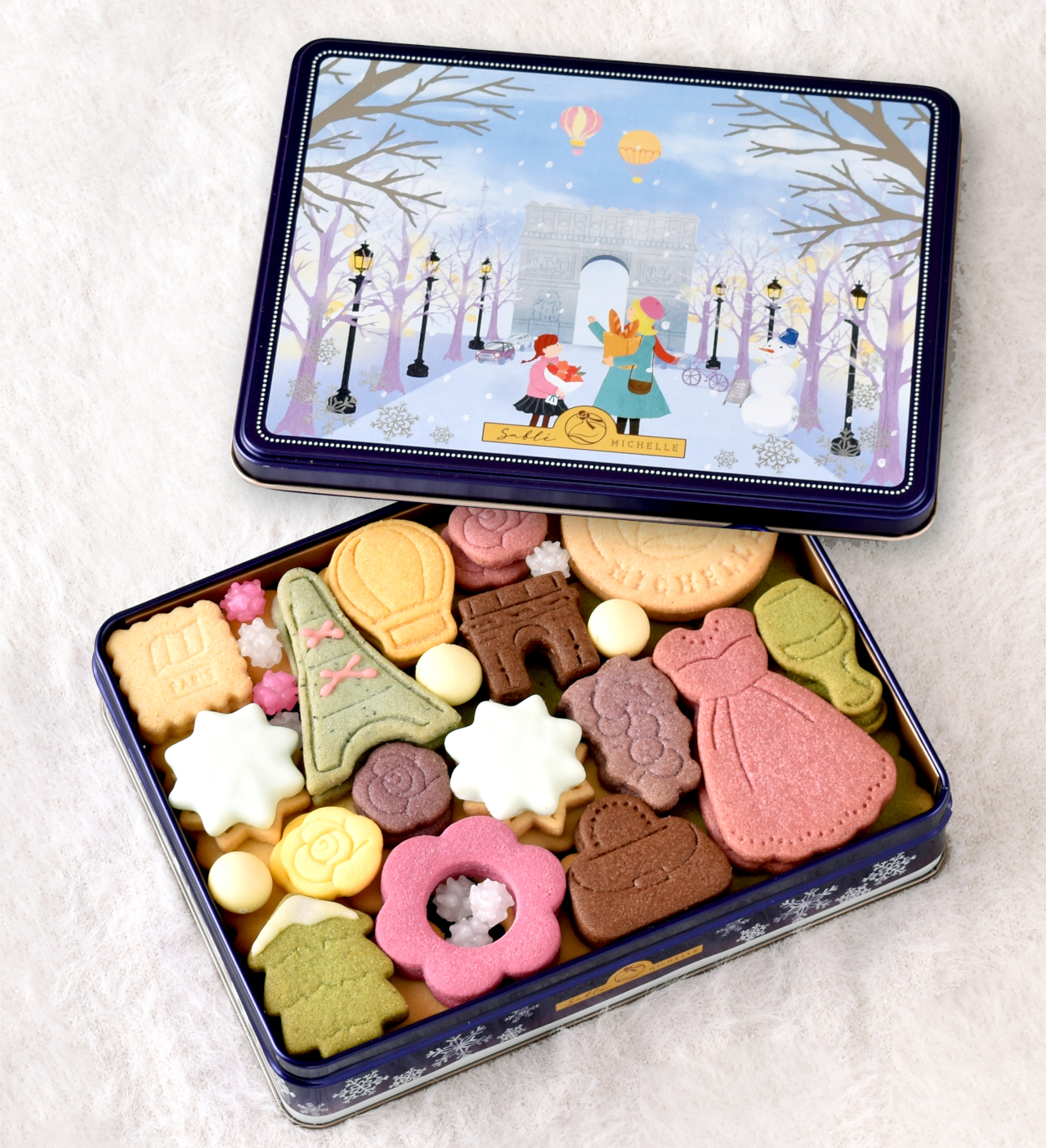 8位「冬のヴォヤージュサブレ パリ」（サブレミシェル）、3780円。大丸東京店/2023年2月下旬まで