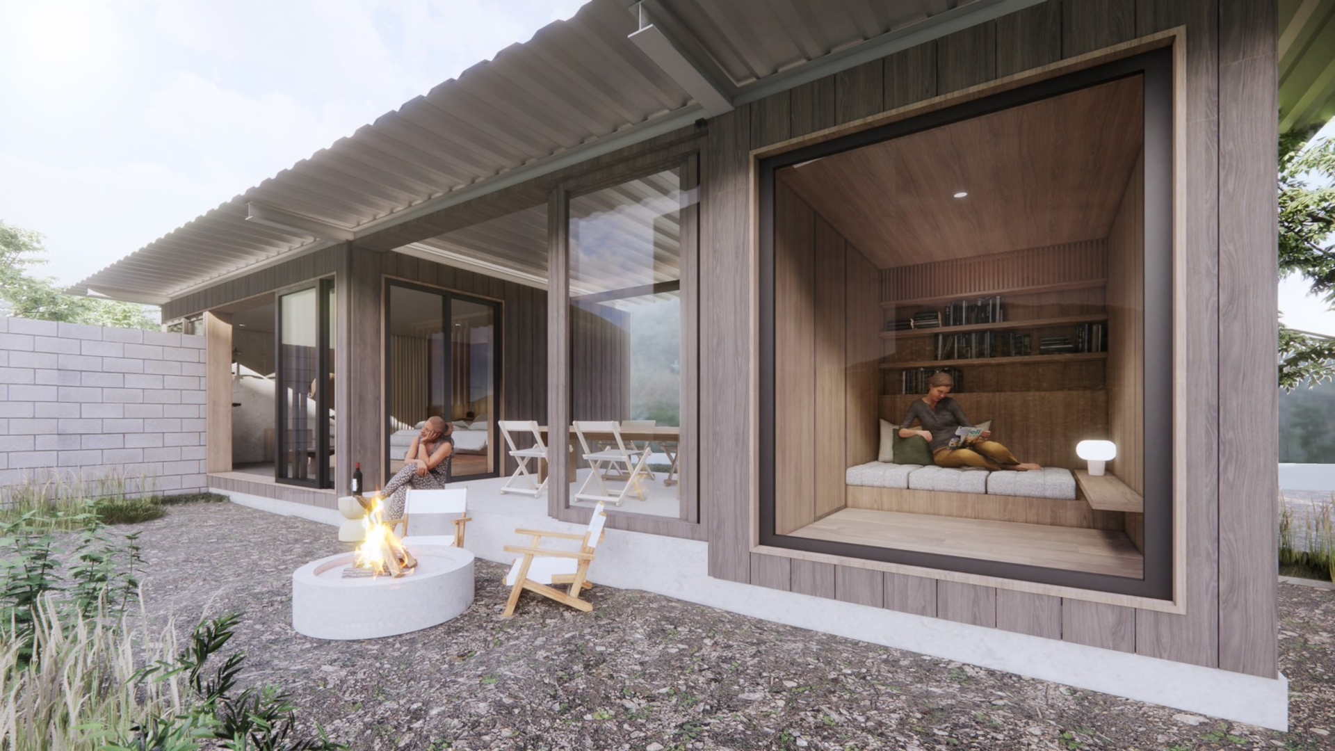 読書やシアターを楽しめる趣味ルームを完備した「プライベートキャビン」