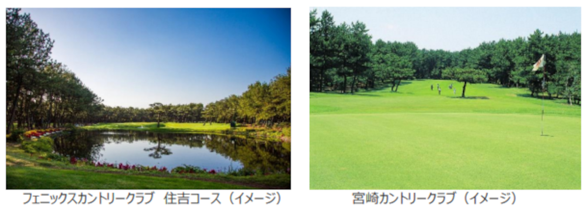 宮崎では、プロ大会の会場にもなる名門・有名コースでプレーできる