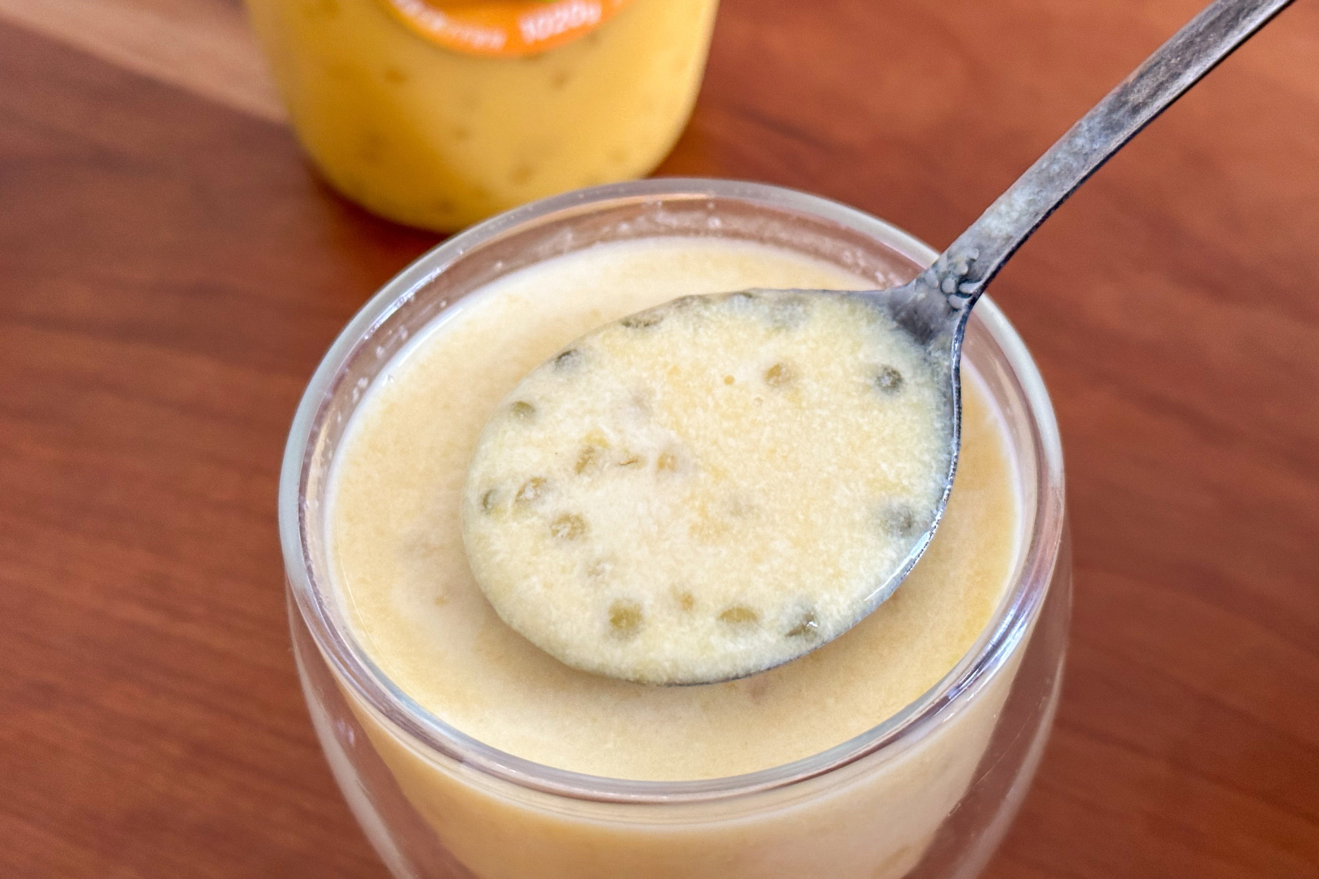 こんにゃく入りのタピオカの食感がクセになります