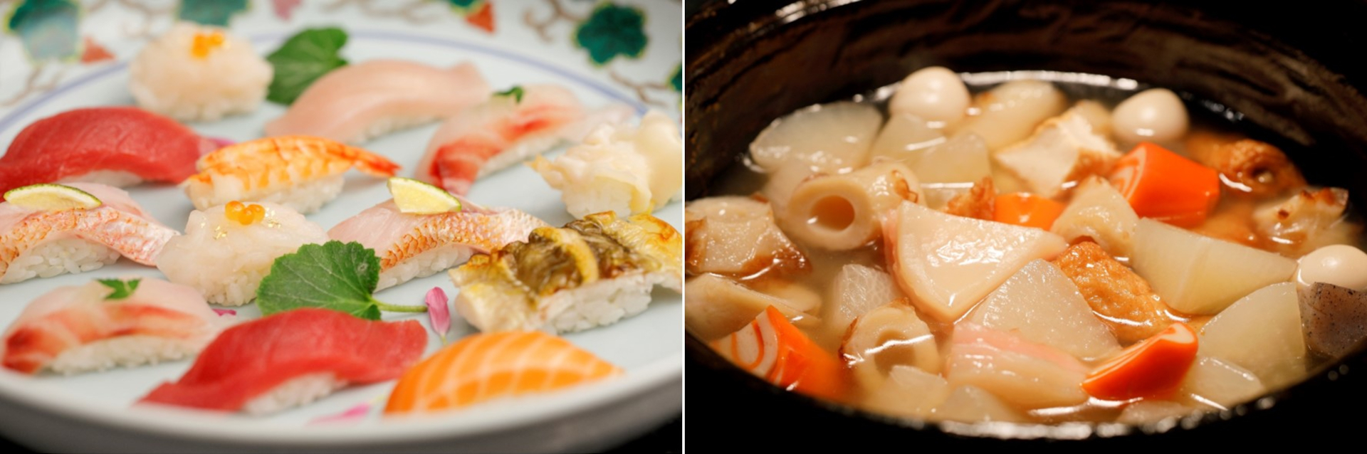 朝食ビュッフェでは握りたてのお寿司や金沢おでんなど約60種類のメニュー提供