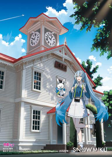 雪ミク×北海道エアシステム、8点のビジュアル公開。ラッピング機は26日