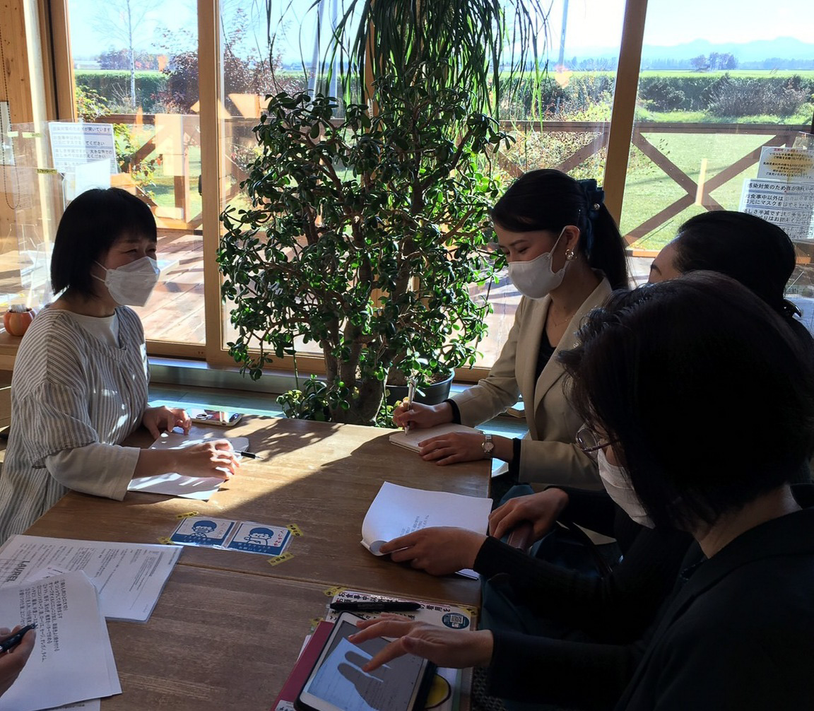 ファームレストラン野島さんちにて提案説明の様子