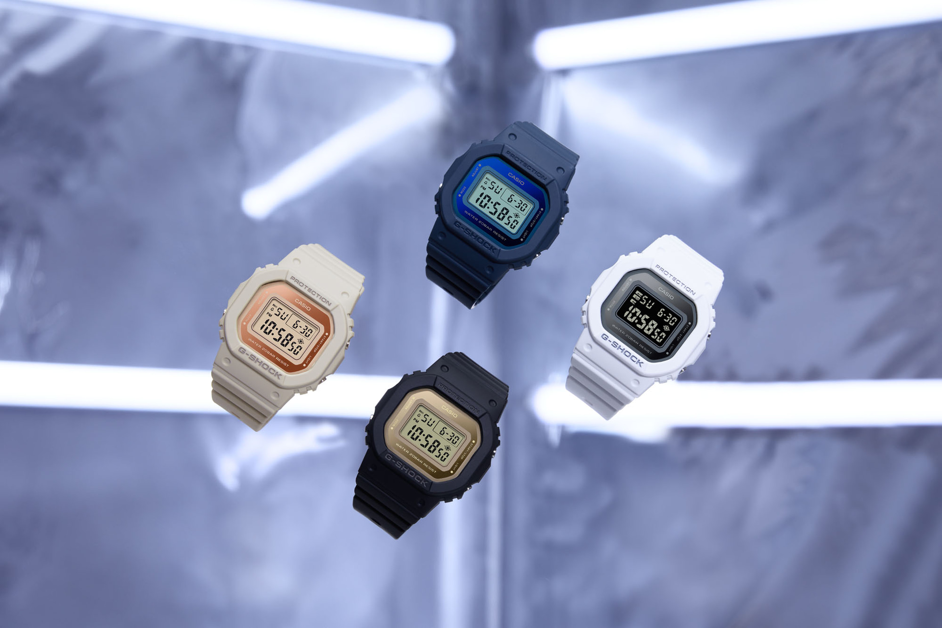 G-SHOCKの「DW-5600」を小型・薄型化した「GMD-S5600」シリーズ4モデルを発売する