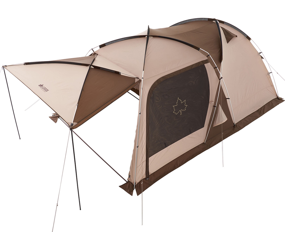 ロゴス、テントを拡張できる簡単取り付けアイテム。独自開発の