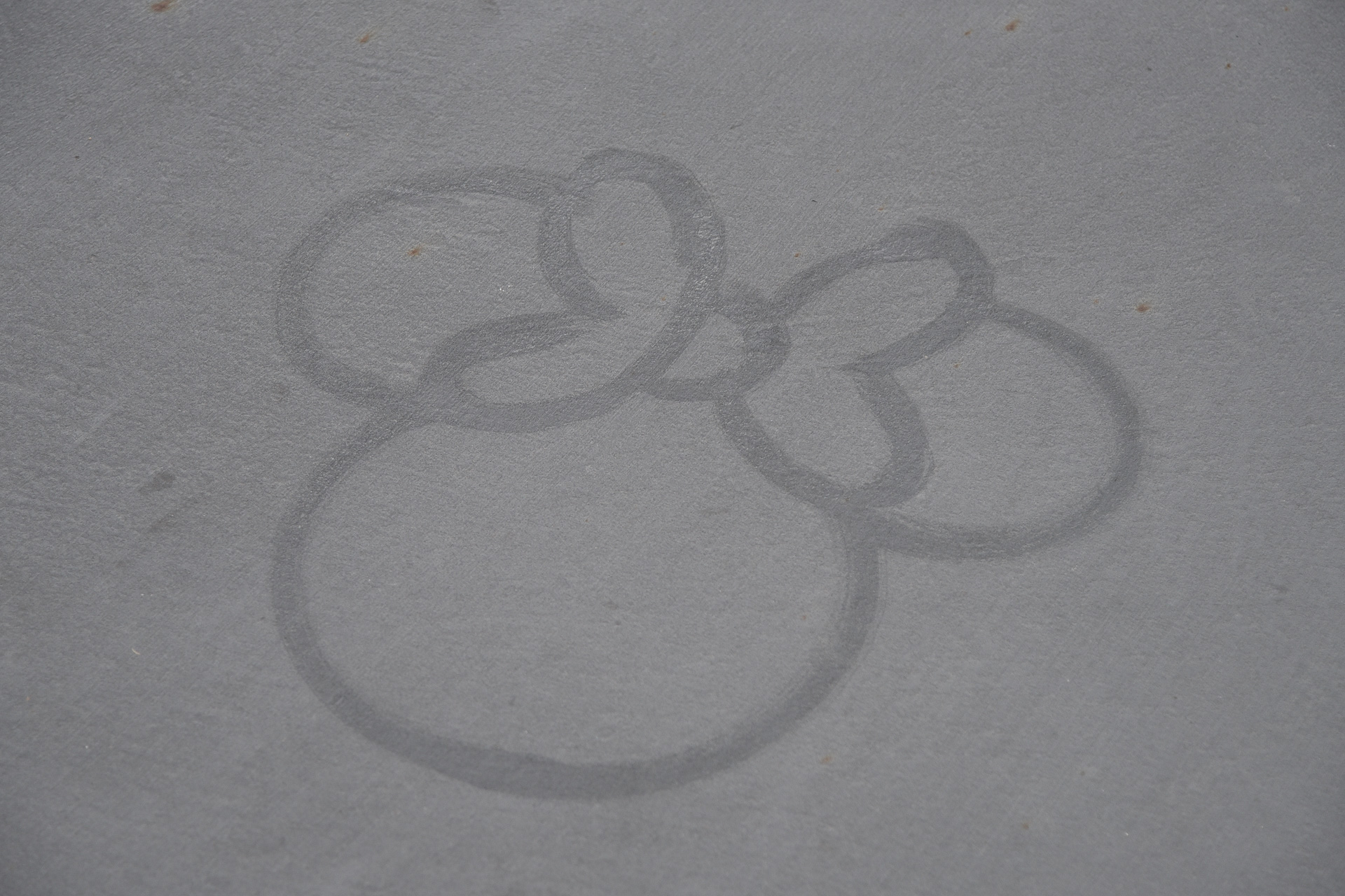 「カストーディアルアート」もミニーマウスが多く描かれていた印象。こちらはパレード前