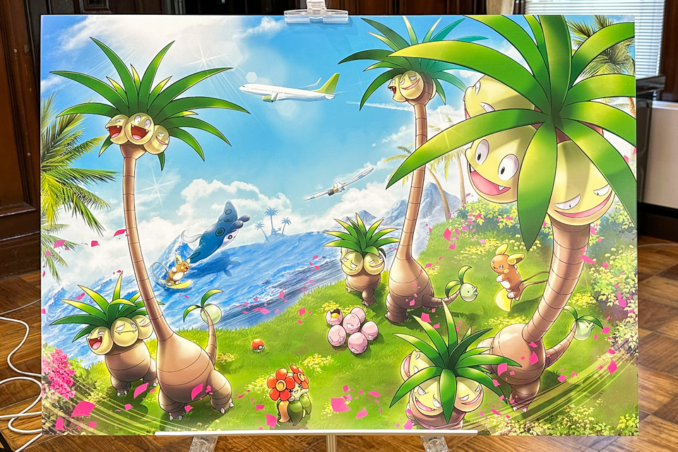 ソラシドエアのポケモン全面塗装機「ナッシージェット宮崎」のデザイン