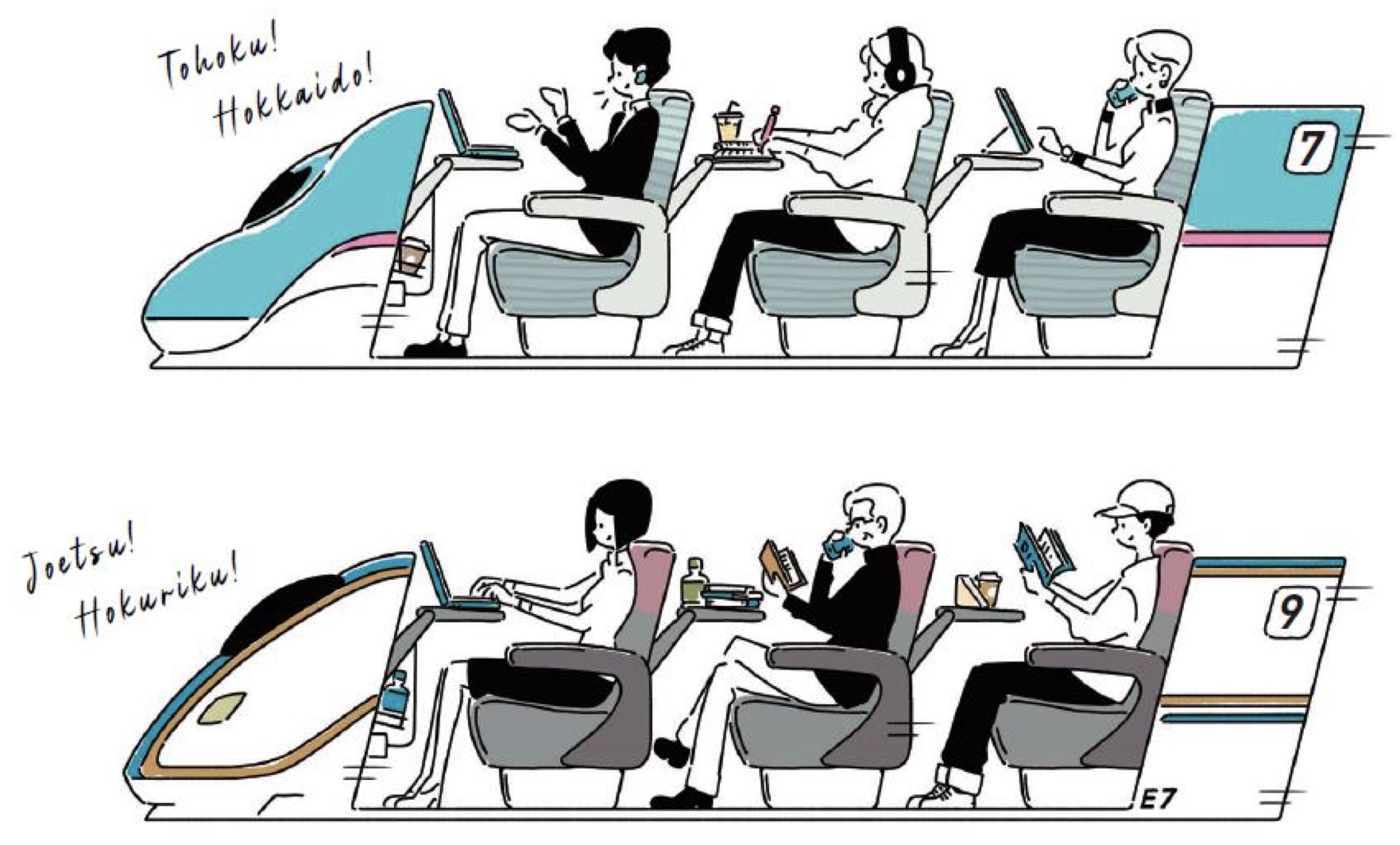 JRは「新幹線オフィス車両」を「TRAIN DESK」としてリニューアルする