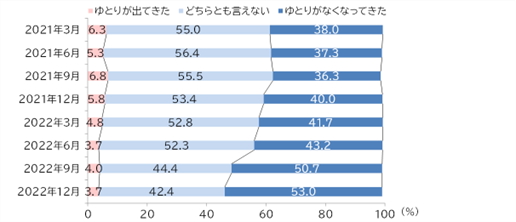 暮らし向き（ゆとり）の状況推移
