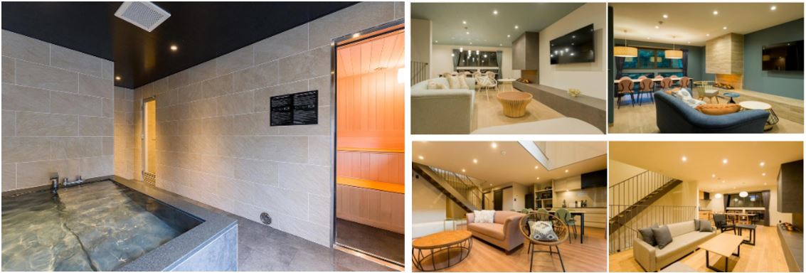 スイートルーム2棟とスタンダードルーム14棟の貸切ヴィラ