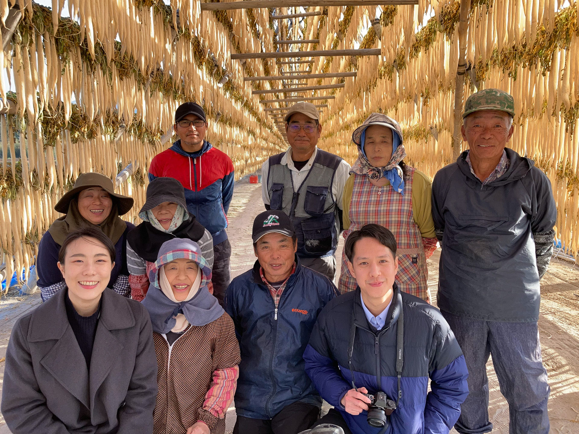 日本農業遺産にも登録された「大根やぐら」を営む農家さんとの触れあい