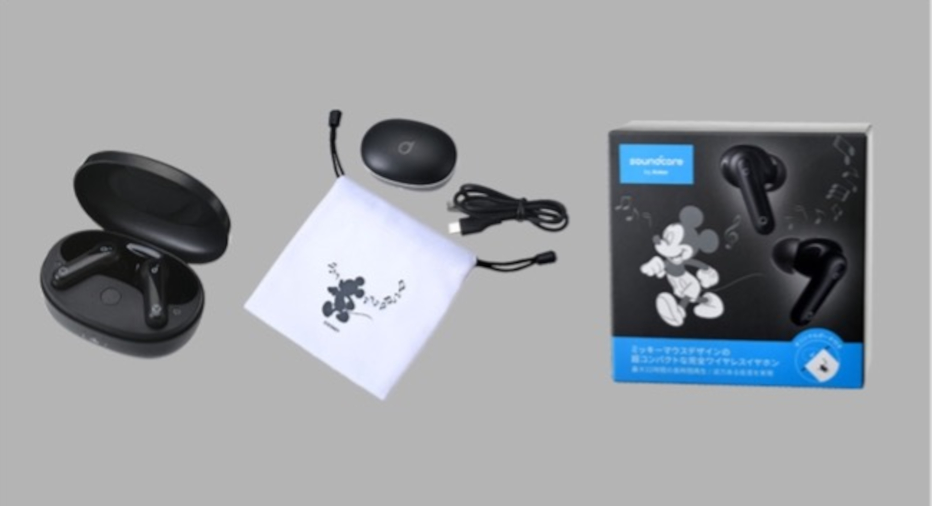 「ディズニーストア オリジナルデザイン Soundcore Life P2 Mini ミッキーマウスモデル」