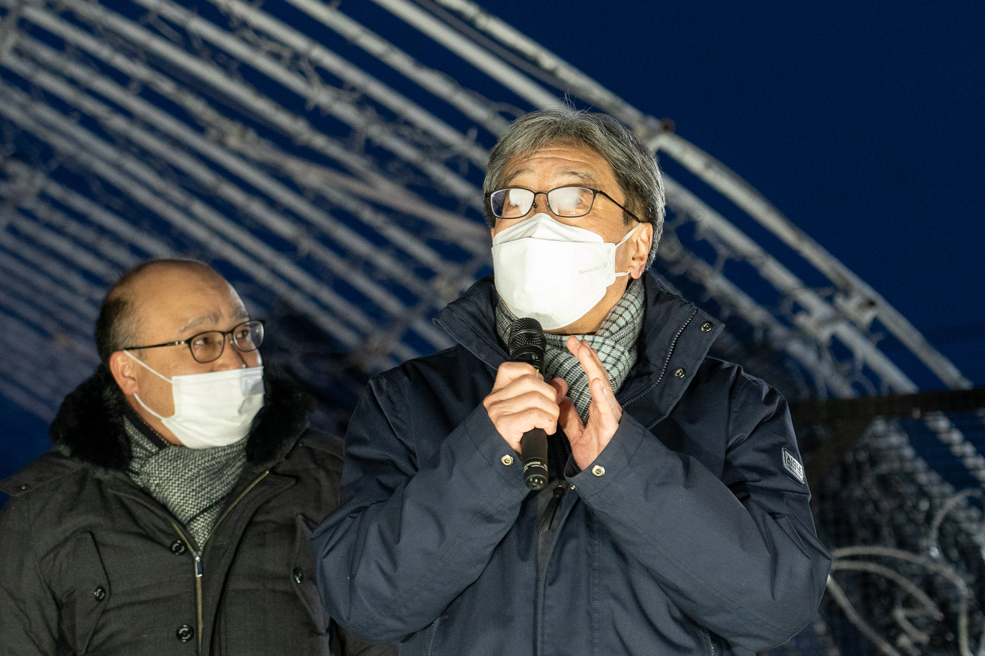 来賓祝辞を述べたオホーツク総合振興局長の中島和彦氏