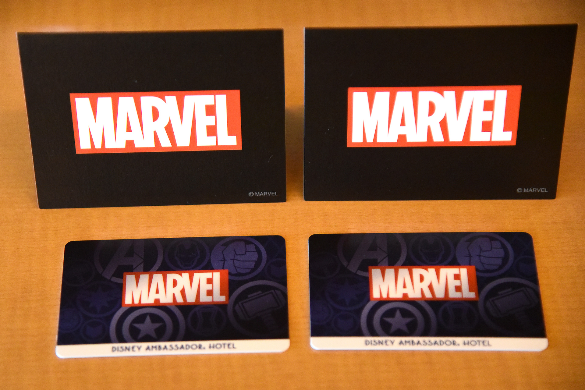 アイコンとロゴがデザインされたルームキー＆キーブックレット