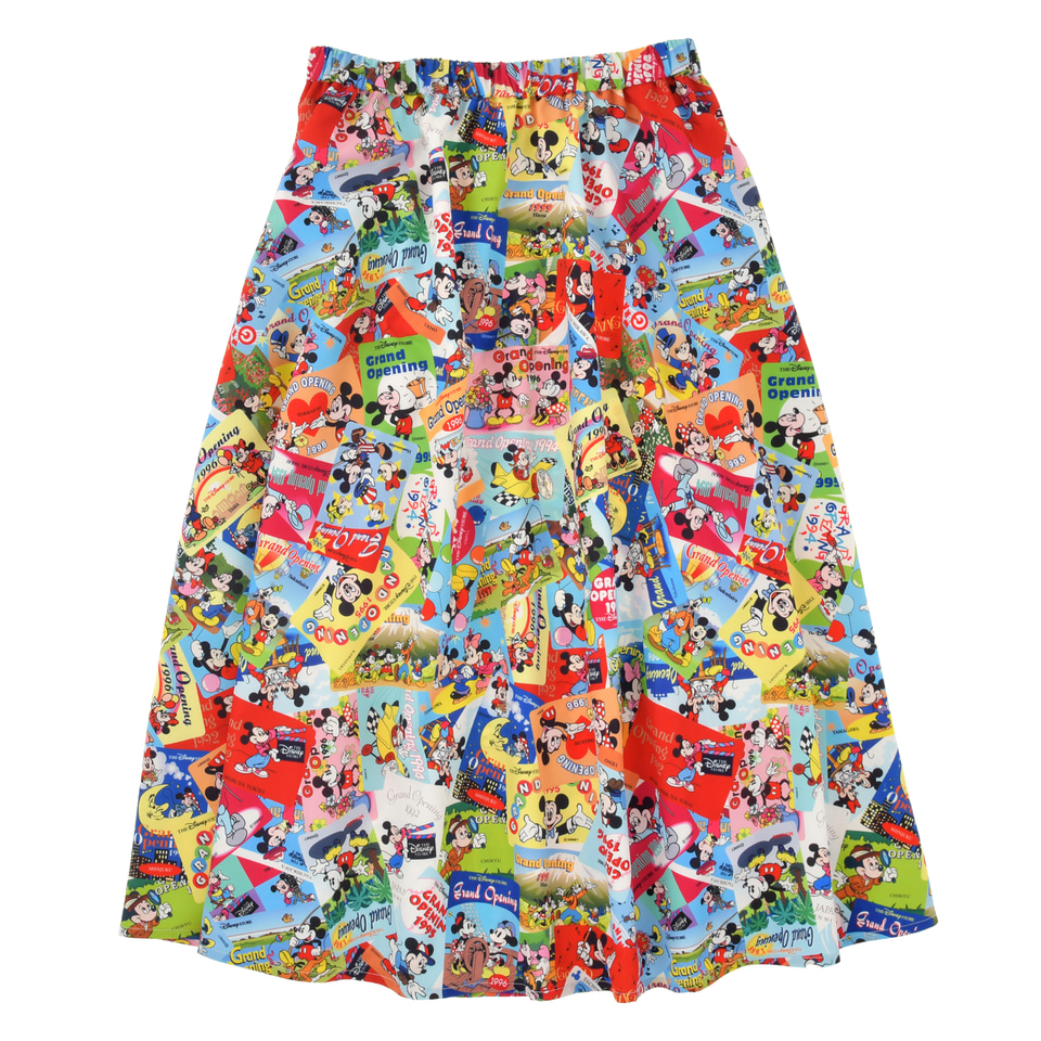 ディズニーストア　30周年　ミッキー　スカート　disney　総柄　テレカ ディズニーストア 30周年 ミッキー スカート disney 総柄 テレカ