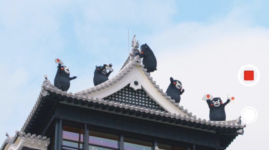 精巧なCGのくまモンが大活躍