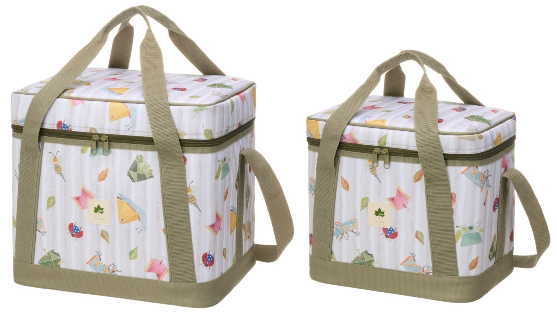 「氷点下パック抗菌・デザインクーラー」（Lサイズ4980円/Mサイズ3980円）。保冷力を高める10mmの断熱材を採用