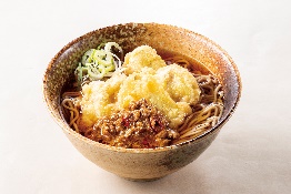 えきめんや「まぐろ担々天ぷらそば」