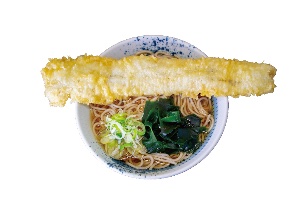 しぶそば「あなご1本天そば」