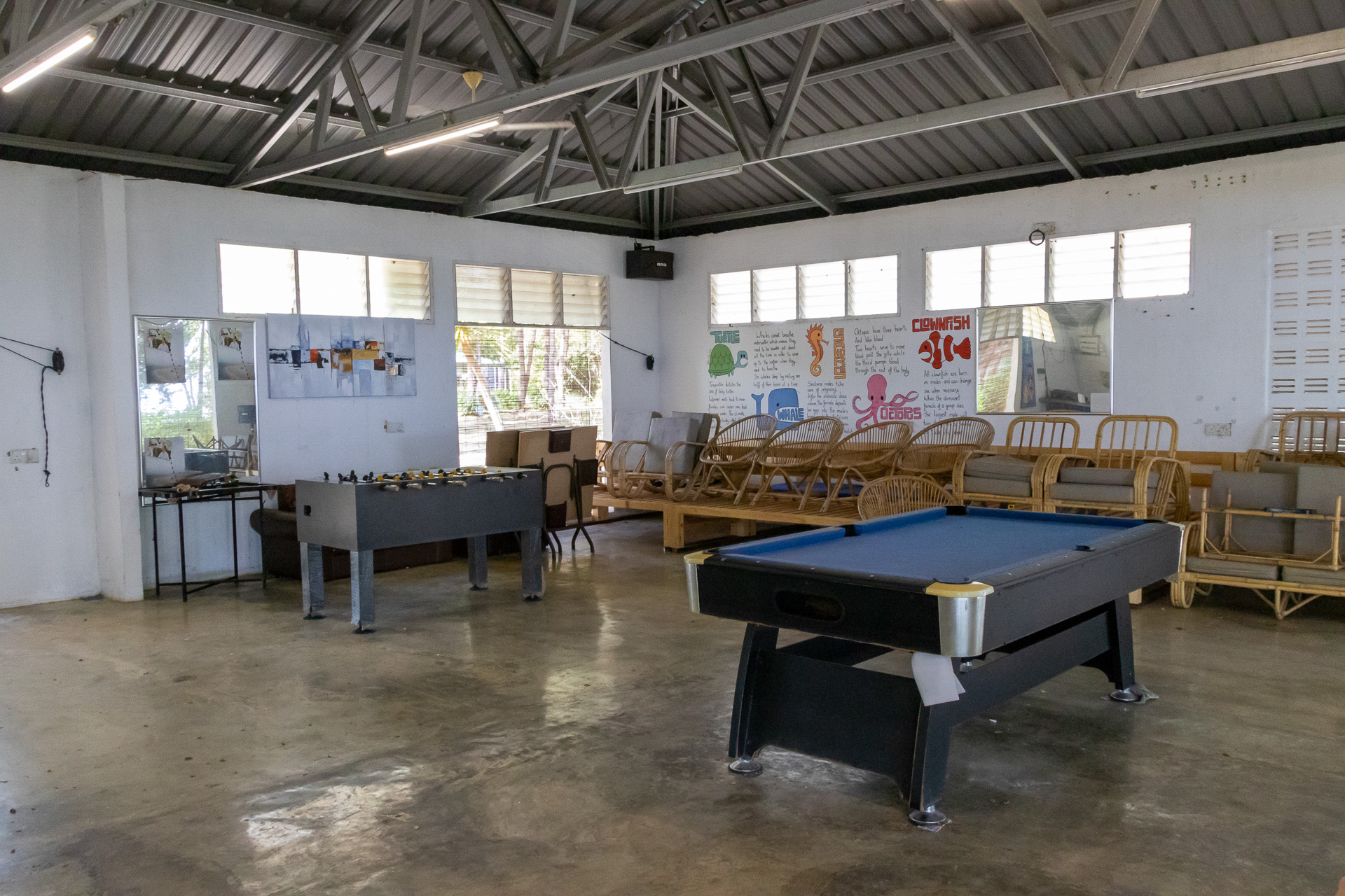 屋内プレイルームもある