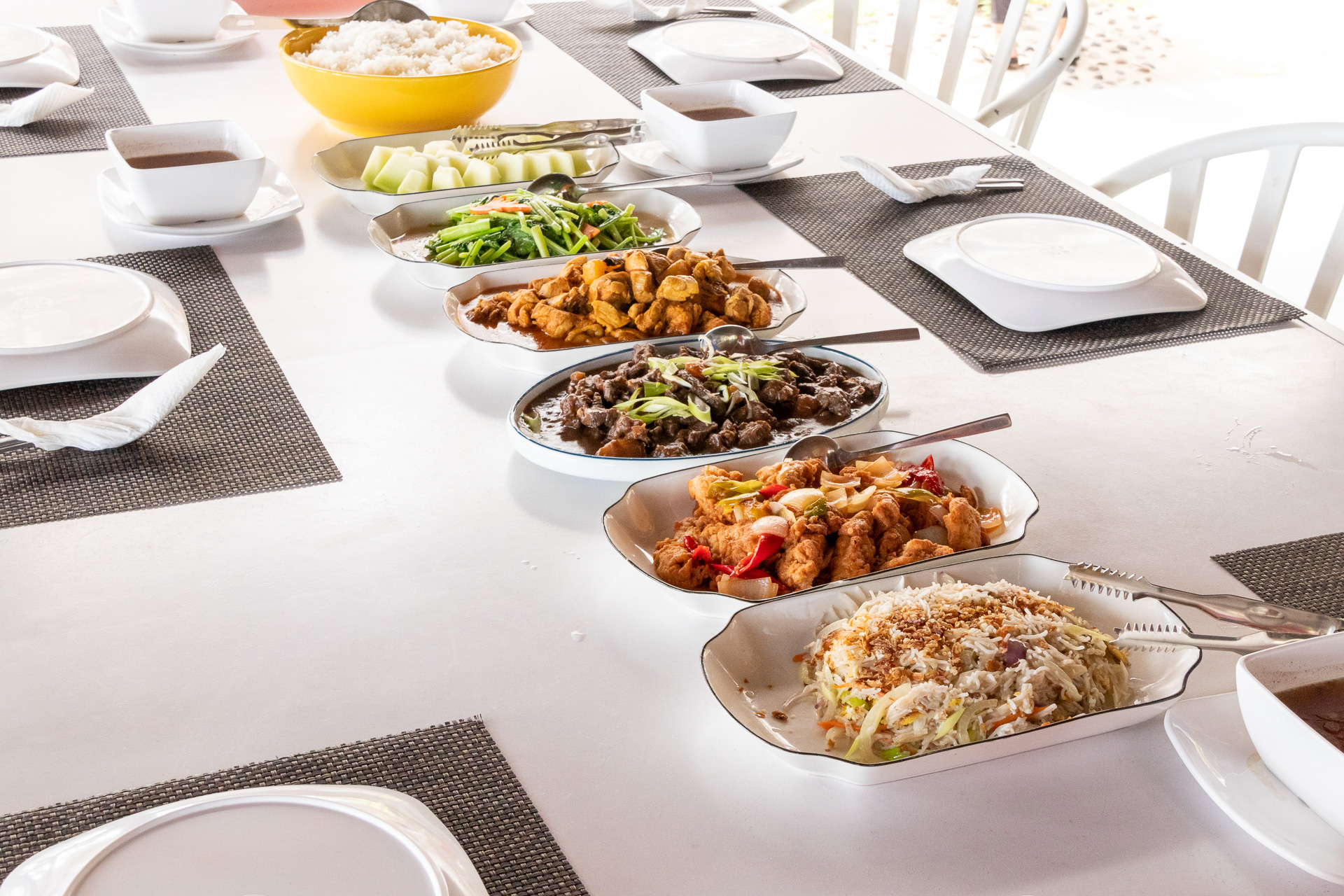 食堂でいただいたランチ