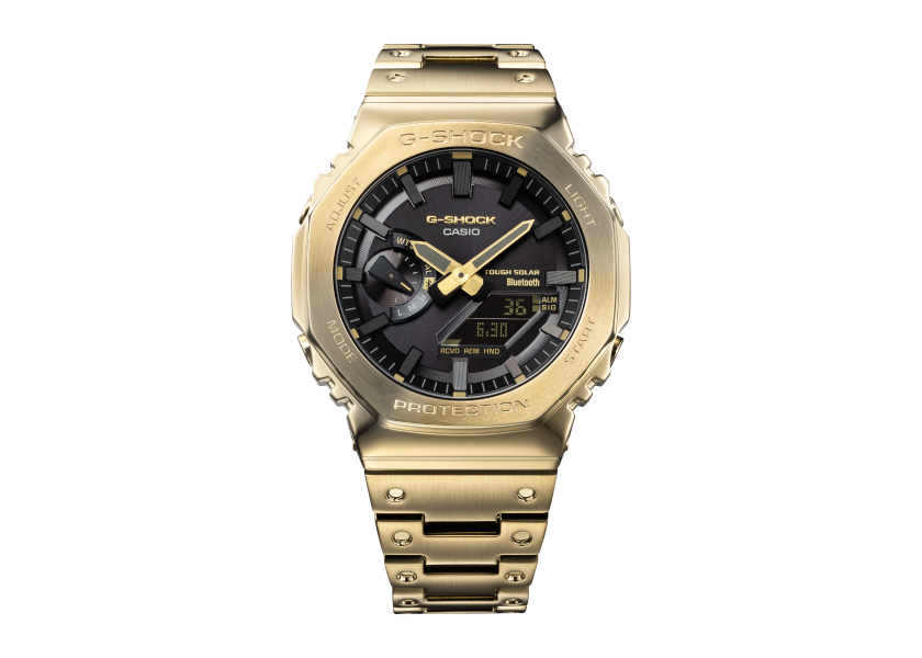 G-SHOCK、八角形ベゼルのフルメタルモデル「GM-B2100」に新色イエロー