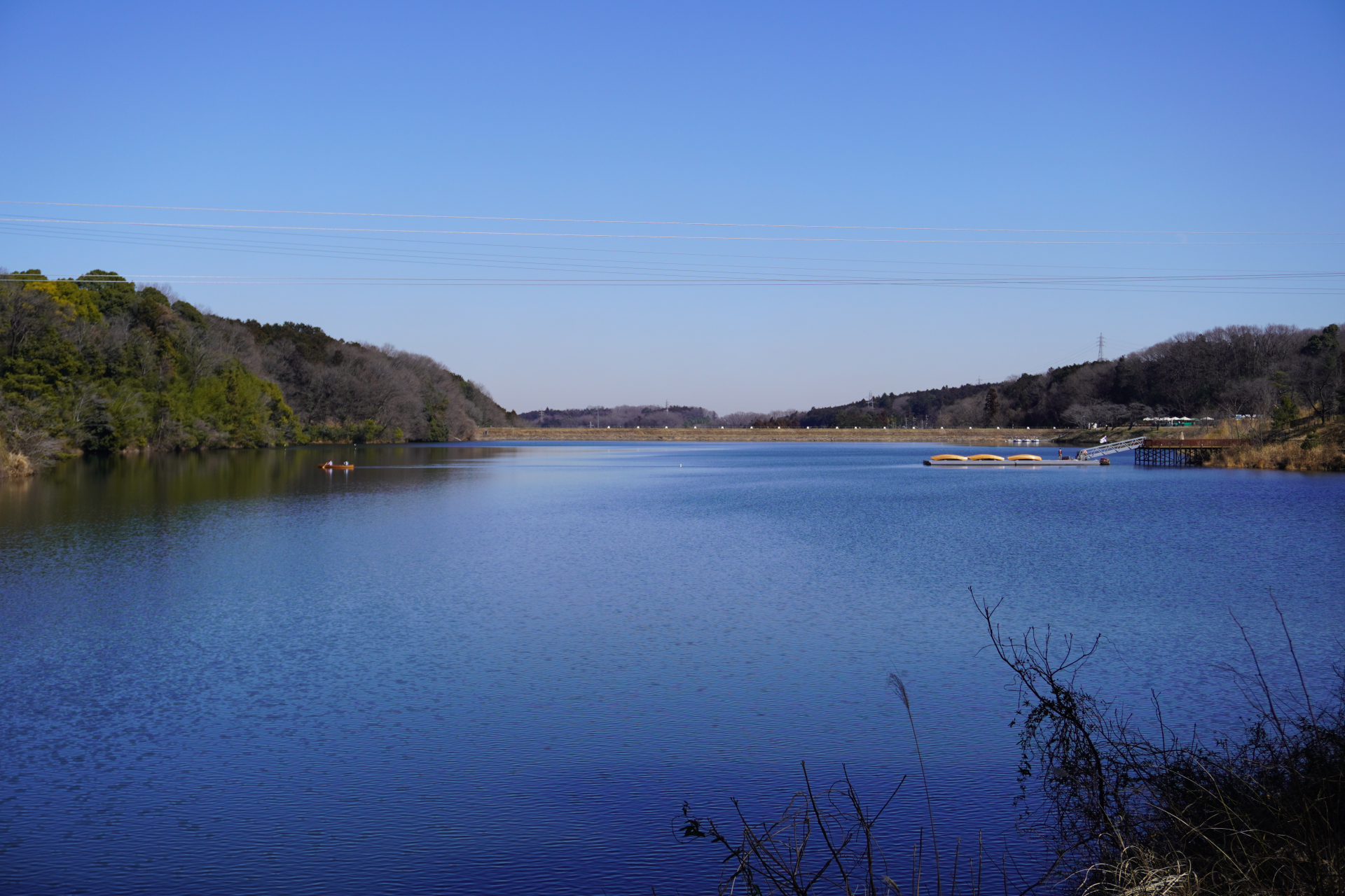 ムーミンバレーパークから見渡す宮沢湖