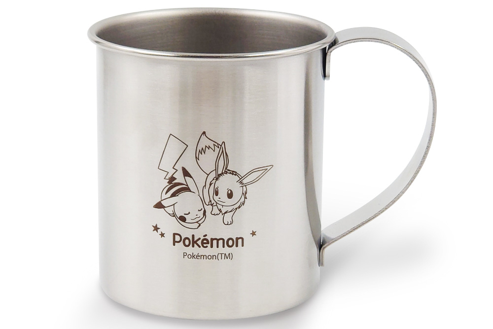 取っ手付きステンレスマグ ピカチュウ＆イーブイ ポケモン