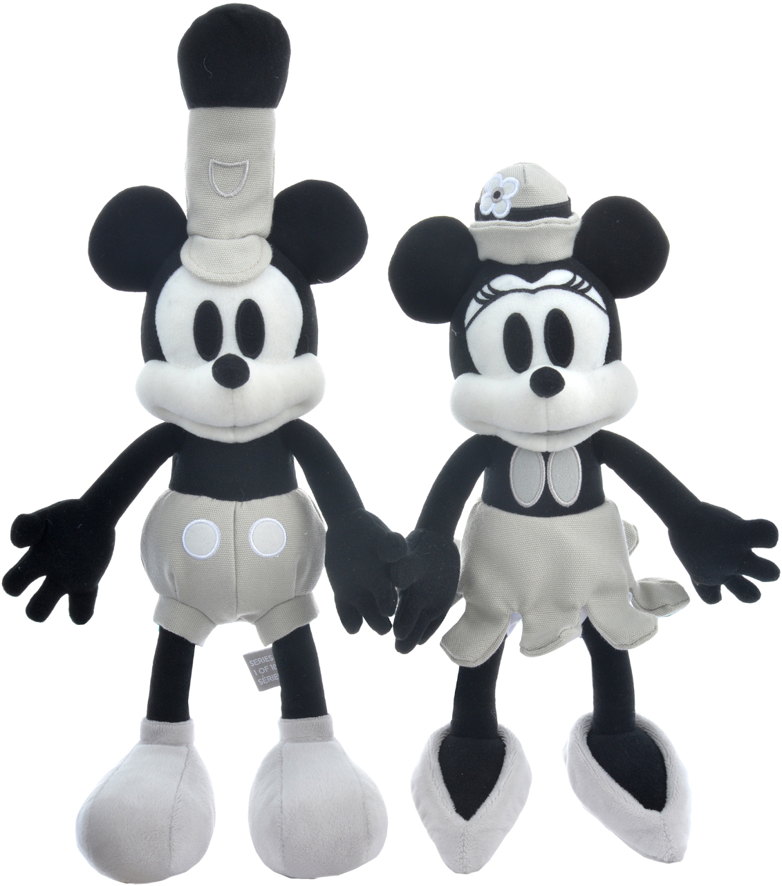 ミッキーマウスとミニーマウス「蒸気船ウィリー」ぬいぐるみセット（6600円）