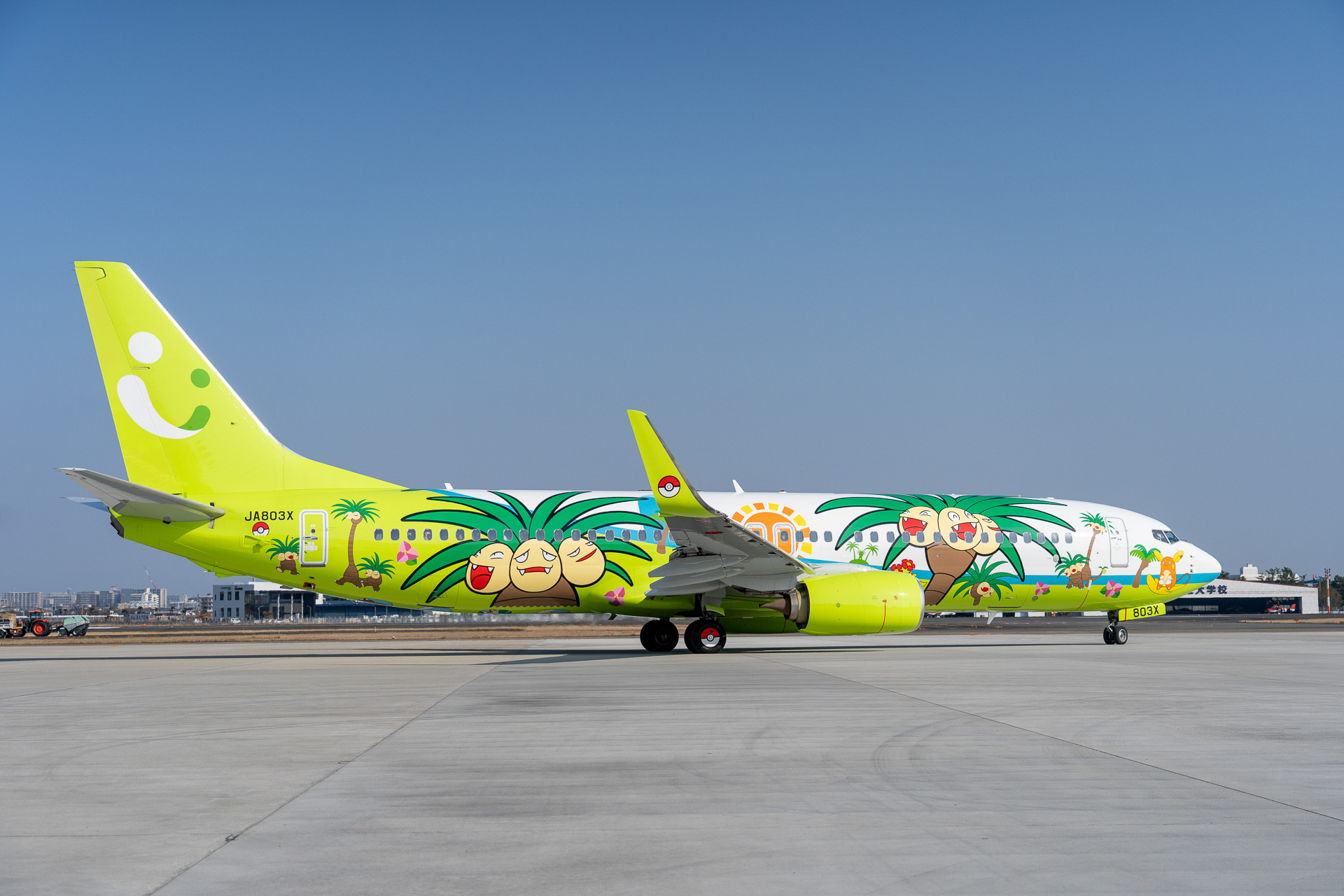 ナッシージェット宮崎は約3年間、ソラシドエア全就航路線で運航予定だ