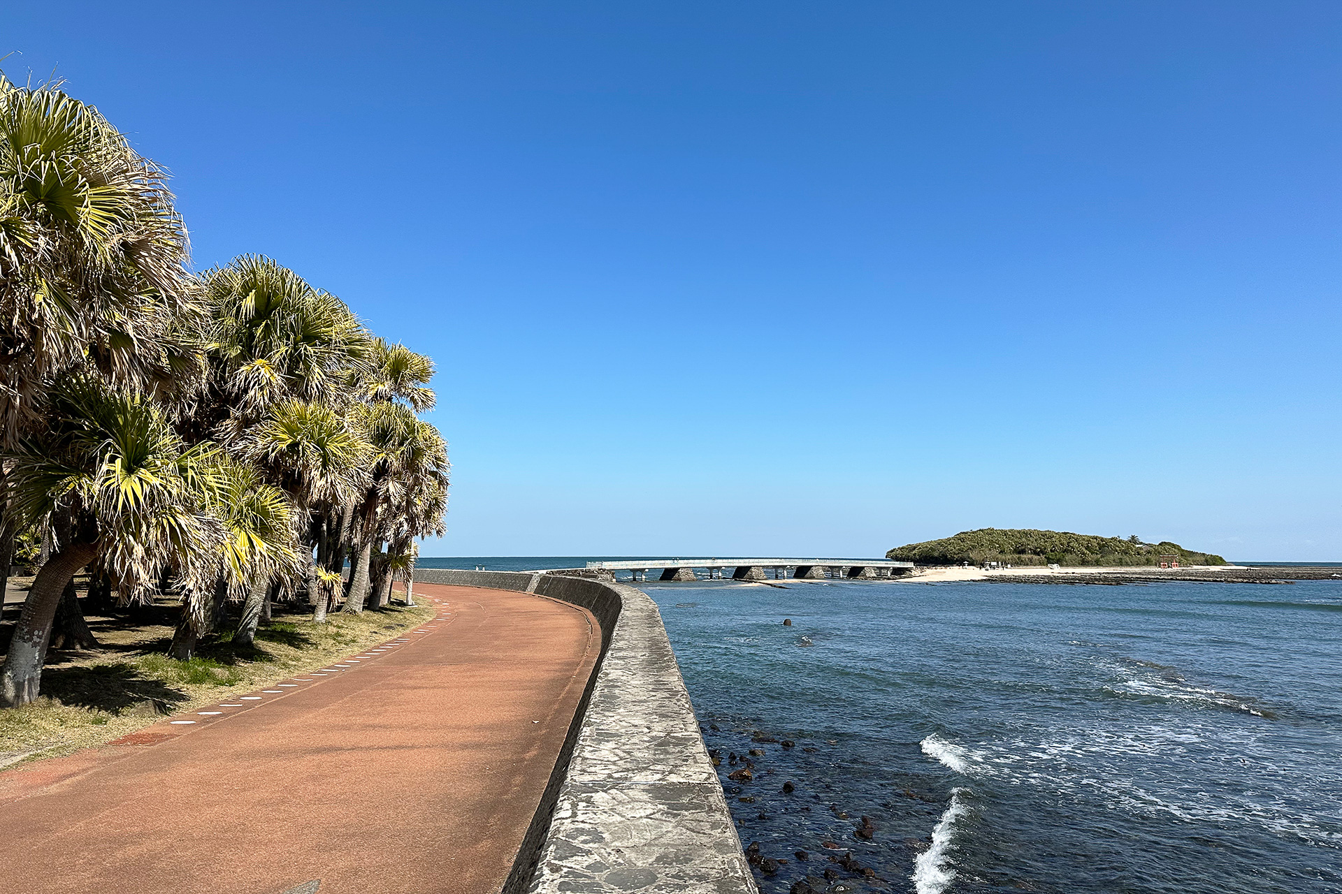 海沿いの遊歩道