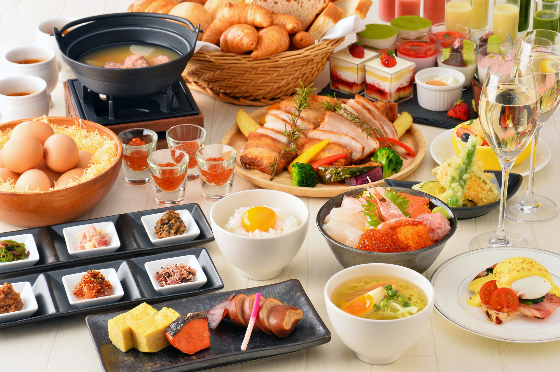 朝食ビュッフェ