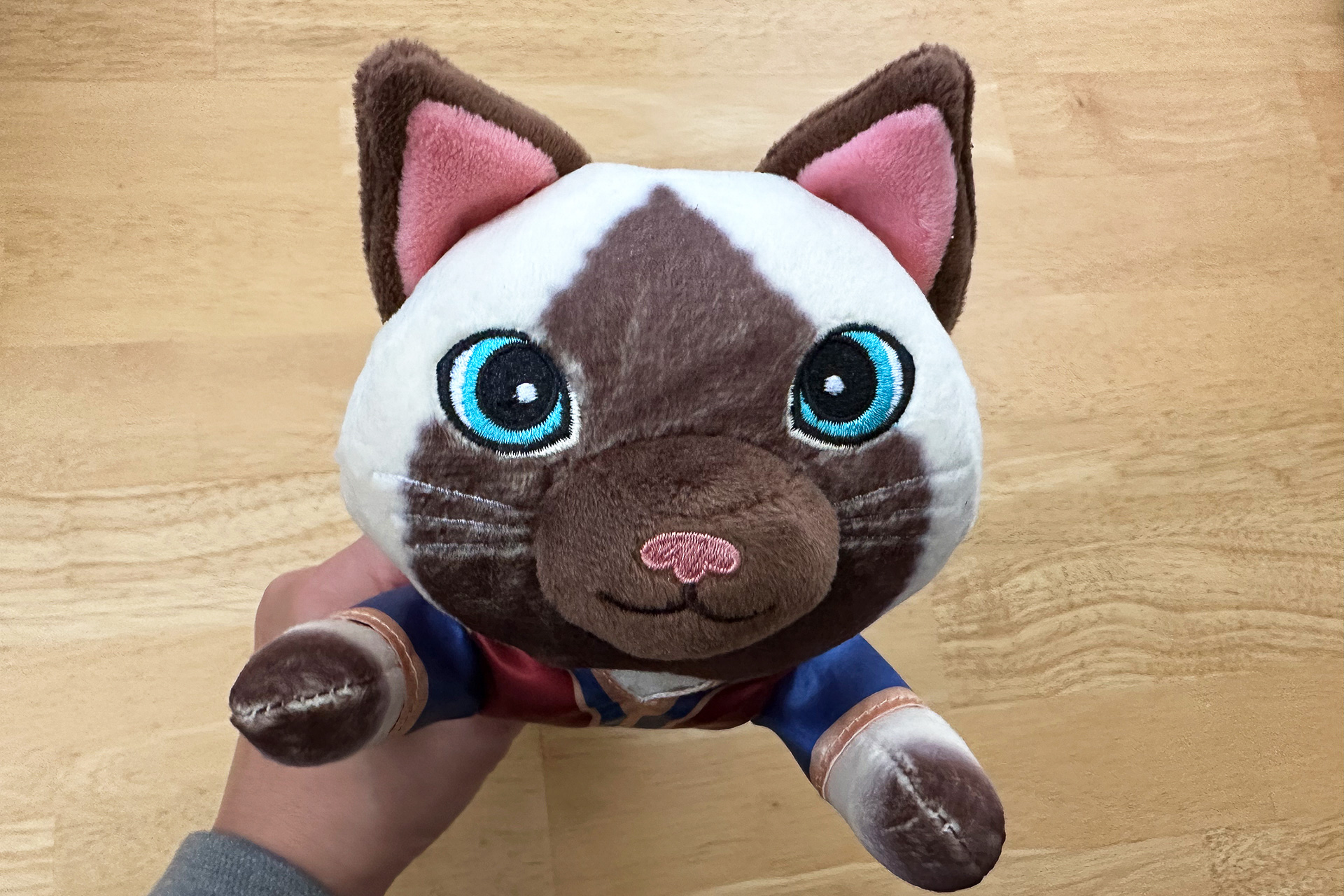 寝そべり姿のアイルーがペンケースになった！　ぬいぐるみペンケース（2500円）