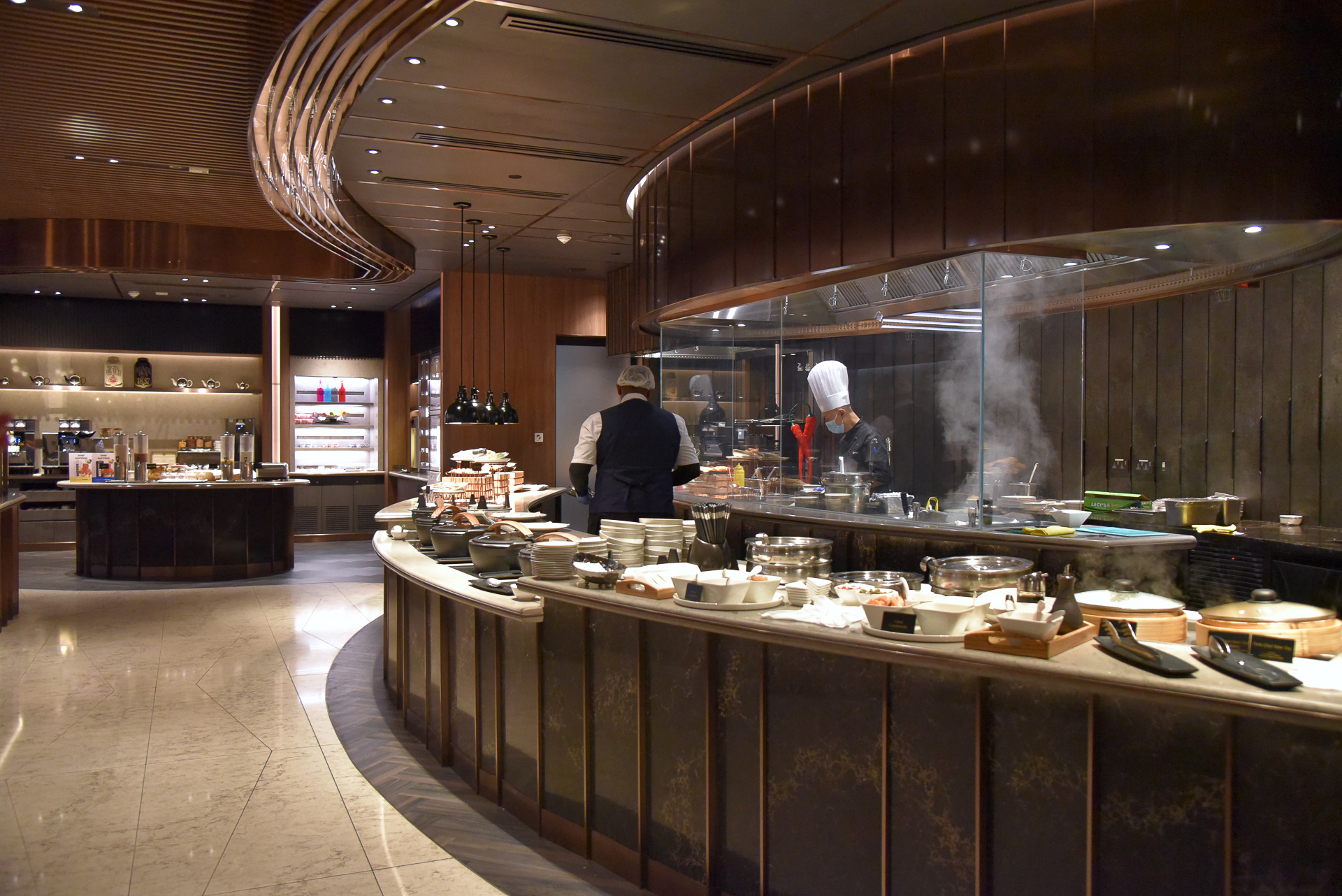 ビュッフェスタイルでの食事が楽しめます