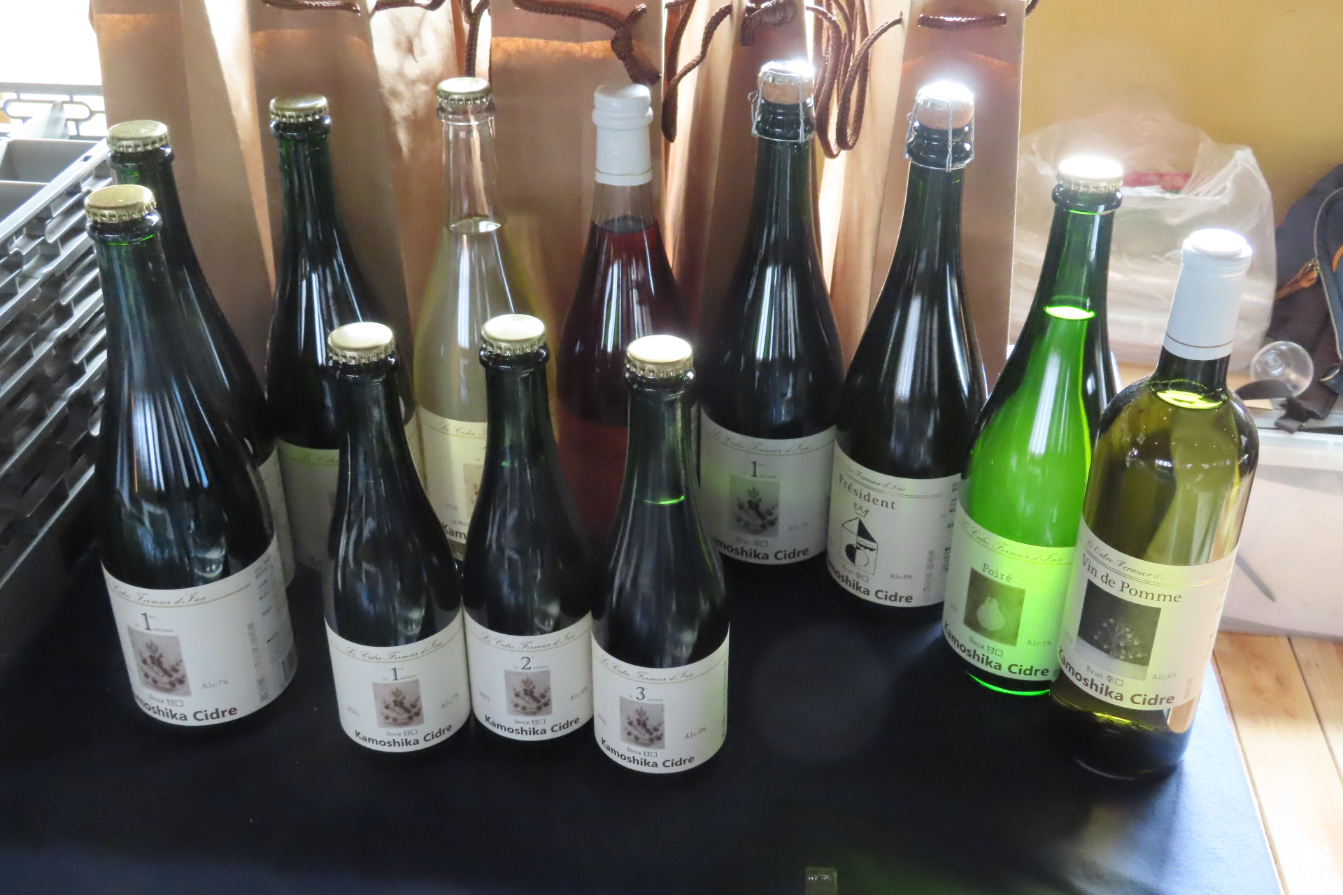 カモシカシードル醸造所のシードル