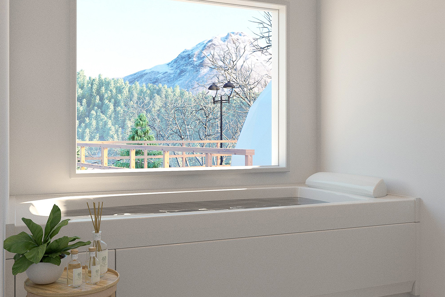 BBQ、浴室、トイレは各棟占有で備える