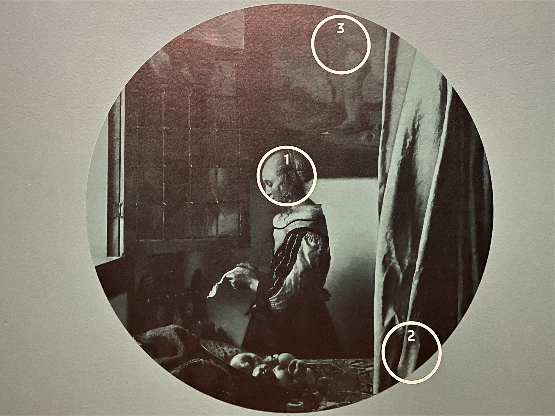 「窓辺で手紙を読む女（部分）」の解説/ドレスデン絵画館蔵