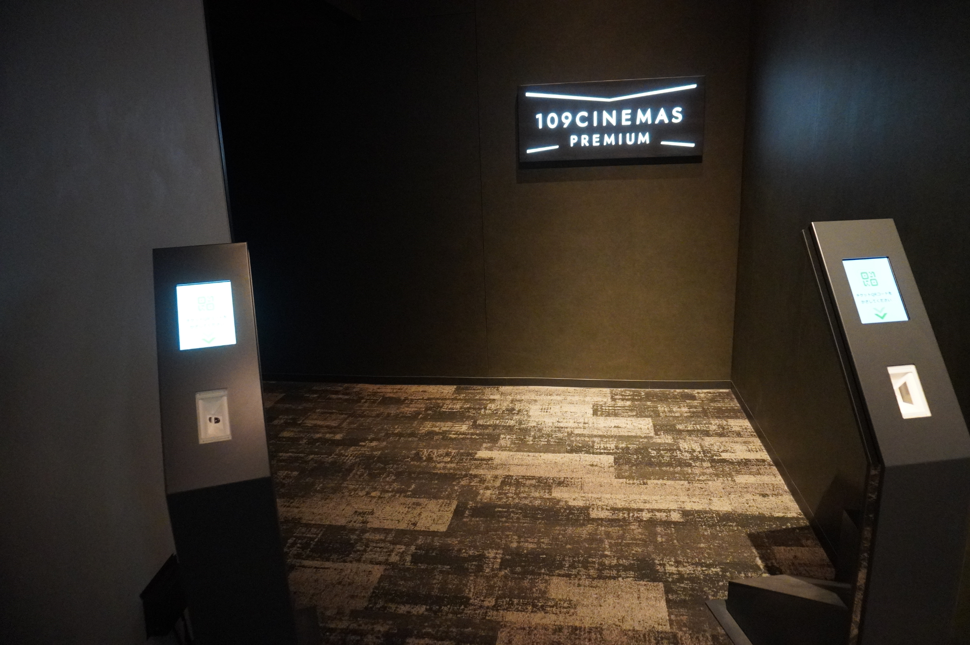 各階のインフォメーション前に設置された券売機でチケット購入後、ゲートを通過してメインラウンジへ入場する