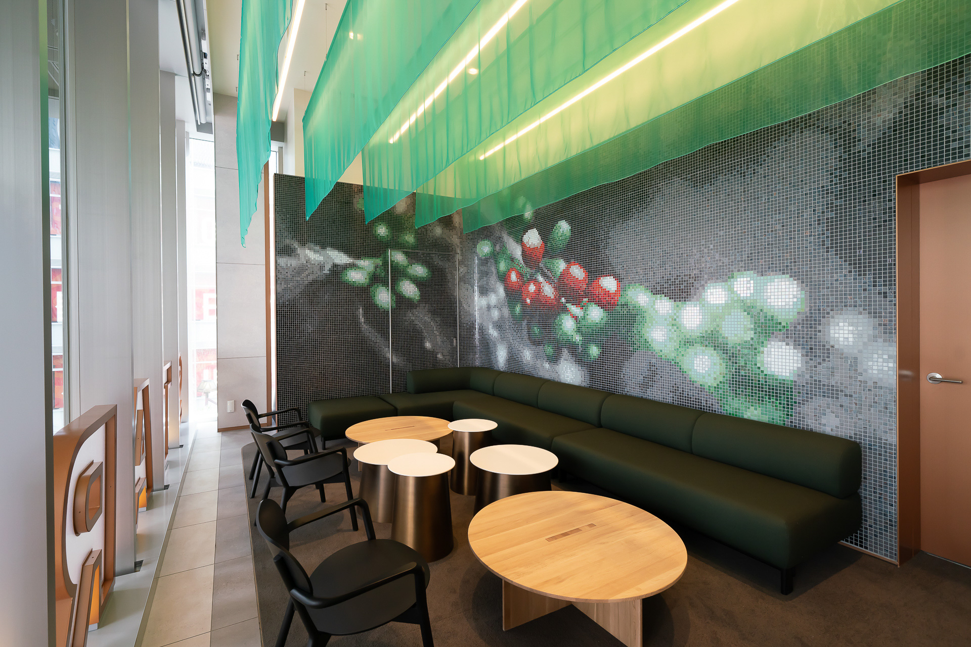 プライベート感のあるスペースもある