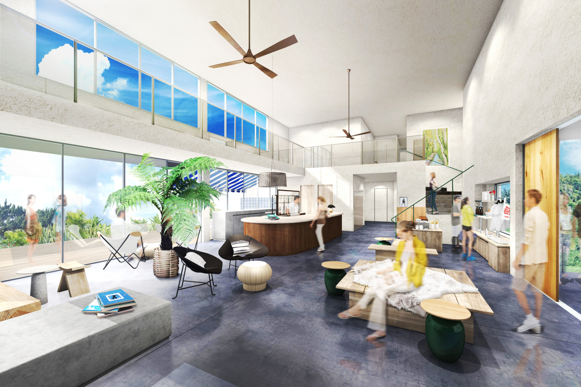 自由なスタイルで暮らすように滞在