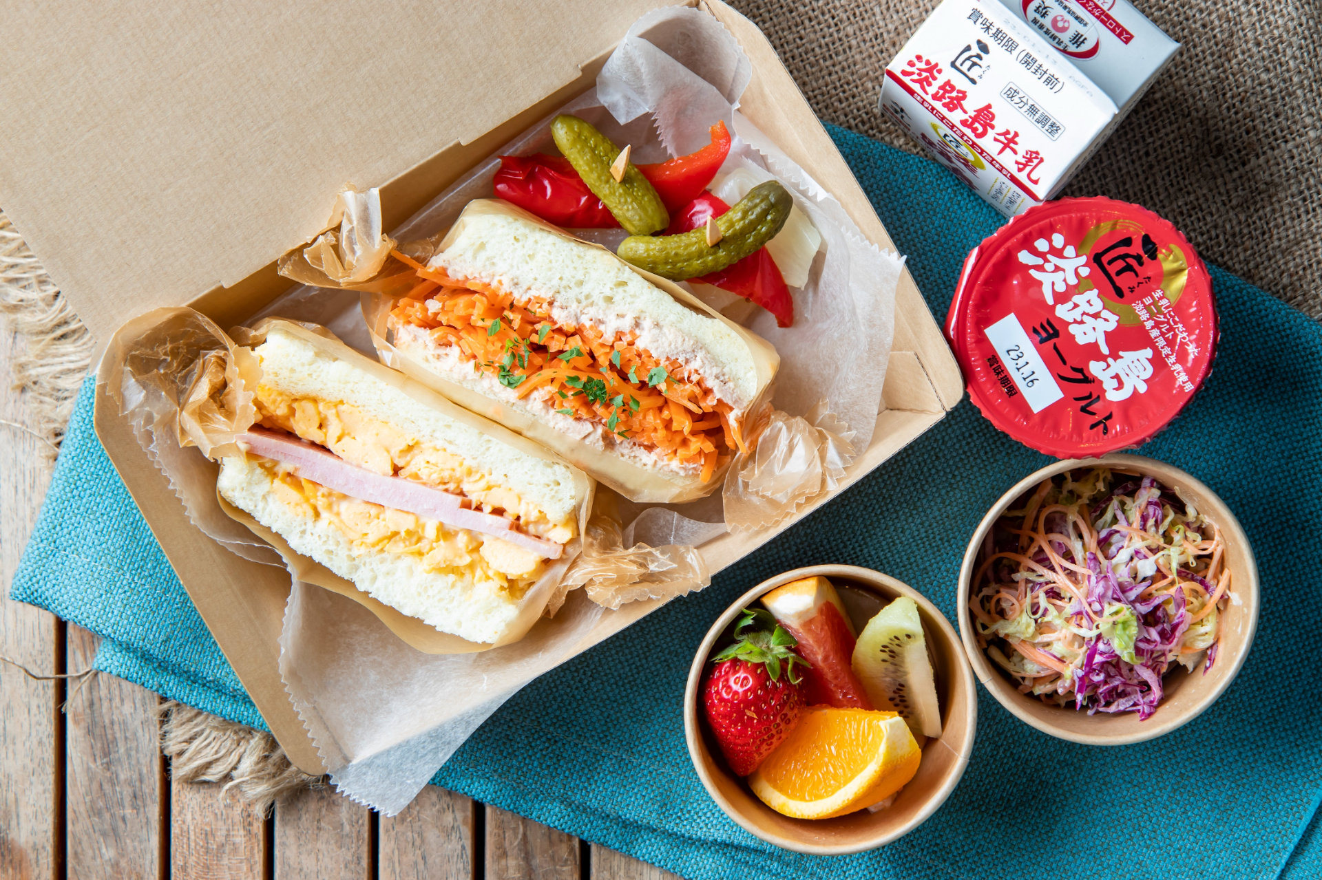 地元食材を盛り込んだ朝食を提供