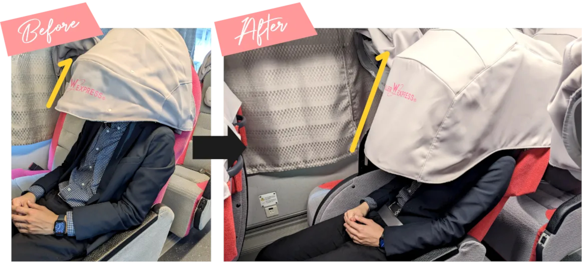 カノピー内の空間を従来の約1.5倍に広くした