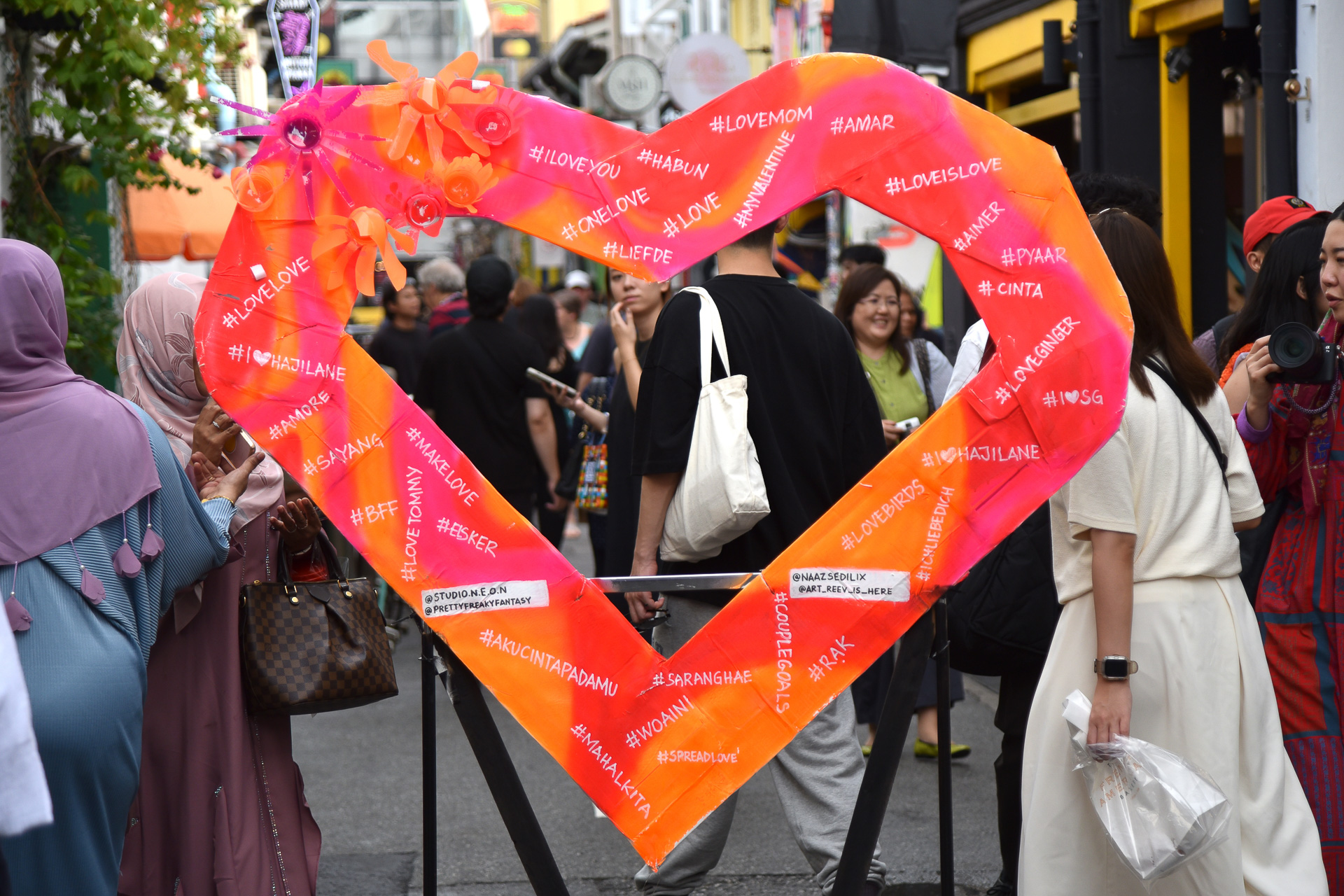 ハートのフォトスポットもありますよ