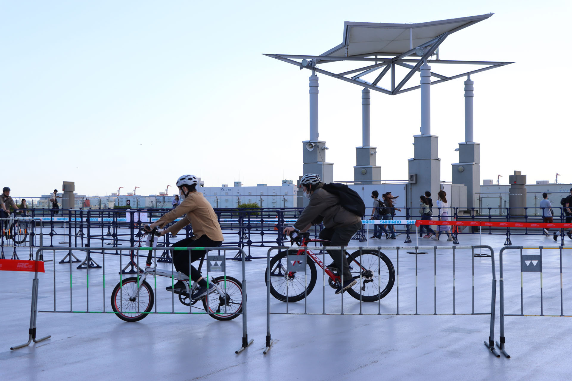 2日目には雨が上がり屋外も走ることができた
