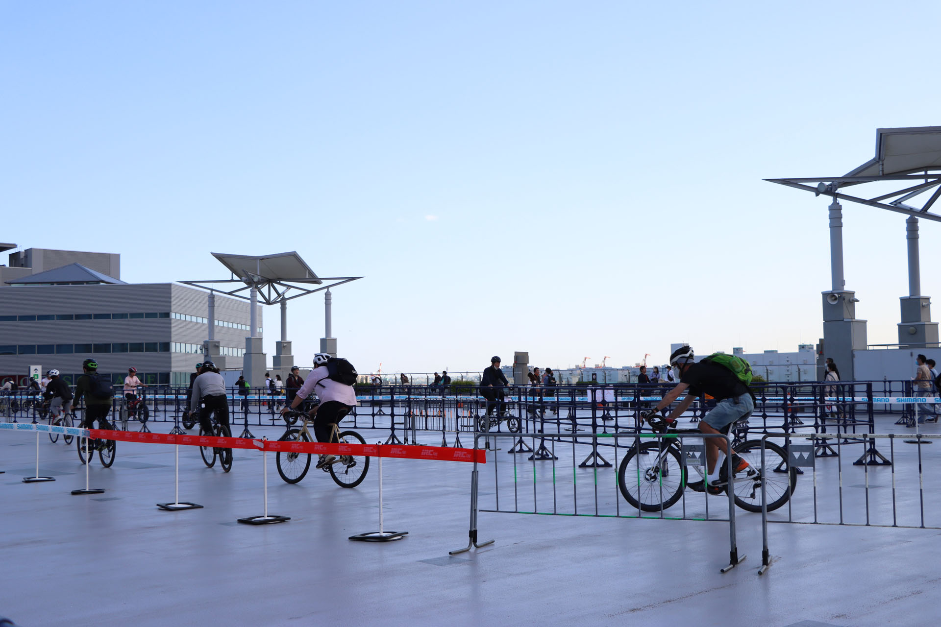 2日目には雨が上がり屋外も走ることができた